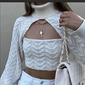 ZARA knit arm warmer